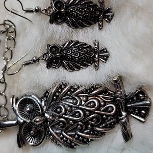 NWOT - OWL Necklace and Earrings